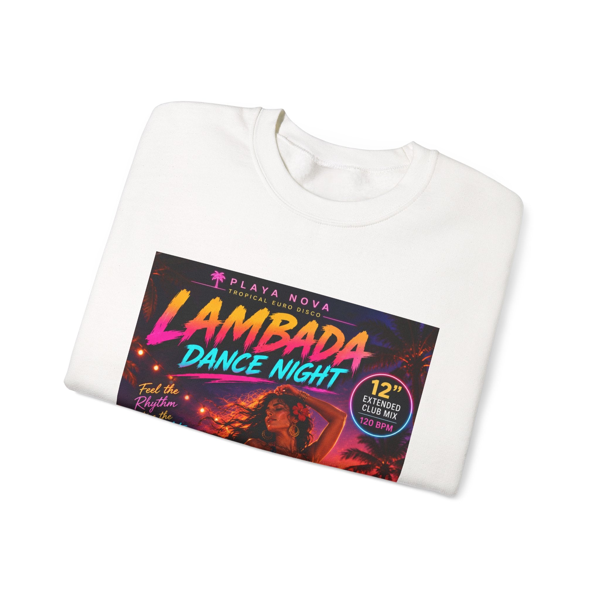 Lambada Dance Night Crewneck Sweatshirt – Retro Tropical Party Graphic