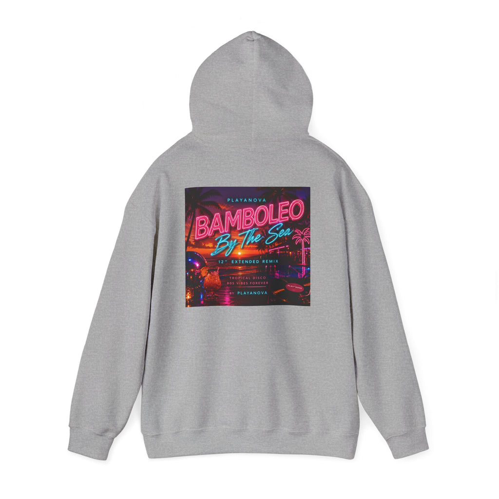 Bamboleo By The Sea Hoodie — Retro Neon Beach Party Sweatshirt