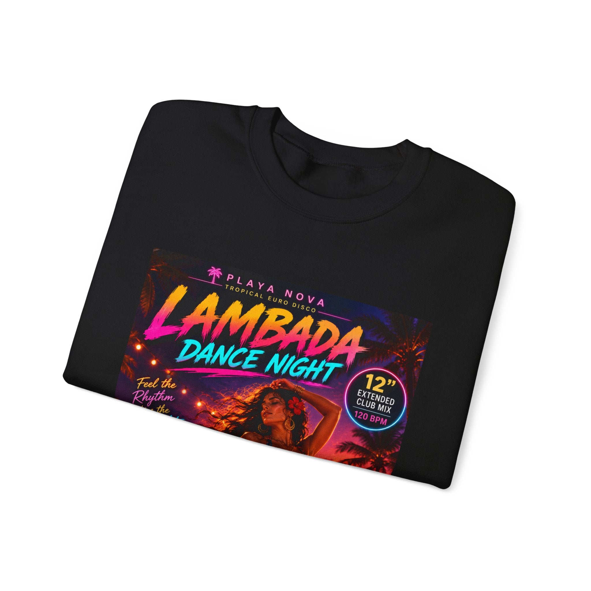 Lambada Dance Night Crewneck Sweatshirt – Retro Tropical Party Graphic