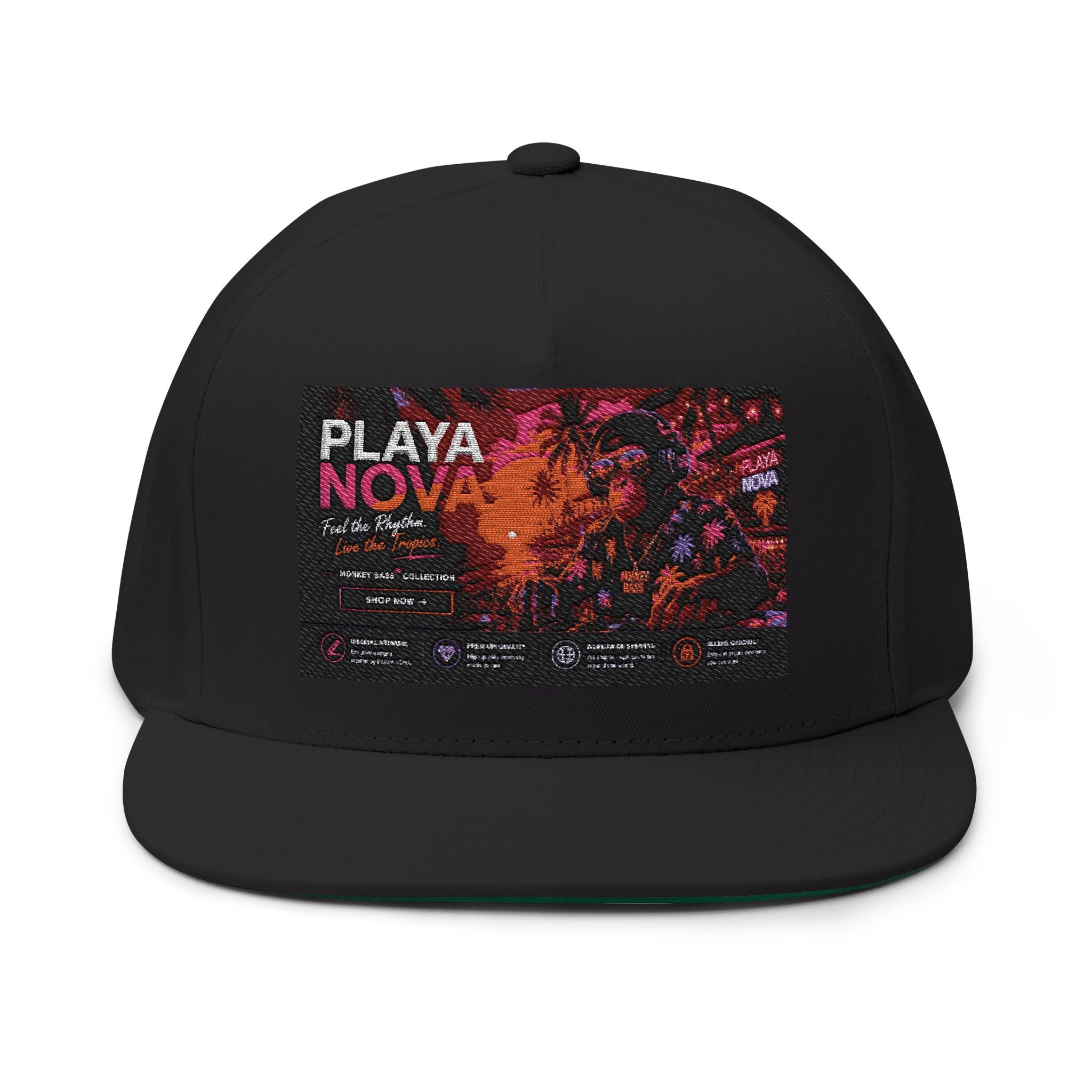 Flat Bill Cap (Embroidery)