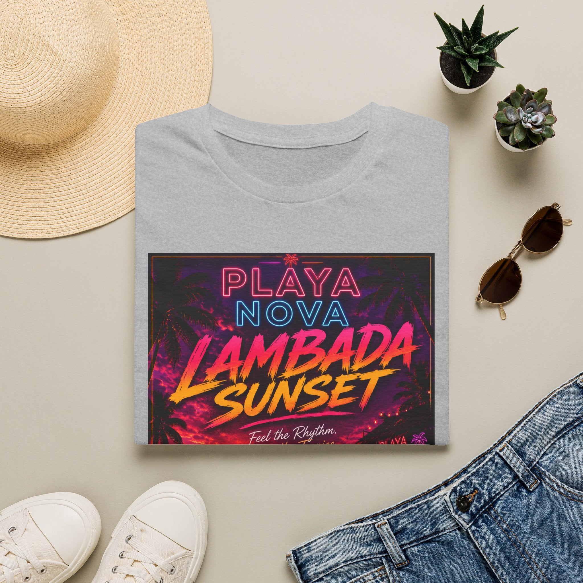 Lambada Sunset T-Shirt — Playa Nova Beach Party Graphic Tee
